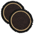 Round Braided Doormat for Home Entrance | AntiSlip Floor Mat | Soft Multipurpose Rug for Living Room, Bedroom, Kitchen & Balcon