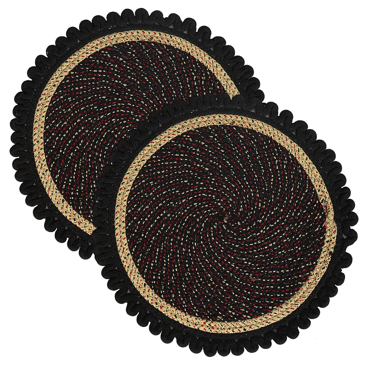 Round Braided Doormat for Home Entrance | AntiSlip Floor Mat | Soft Multipurpose Rug for Living Room, Bedroom, Kitchen & Balcon