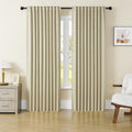 Dualife Full Blackout Curtains For Living Room,Patio Door Sliding Door Blinds Pleated Curtains For Countryvilla/Loft,2 Panels,Ex