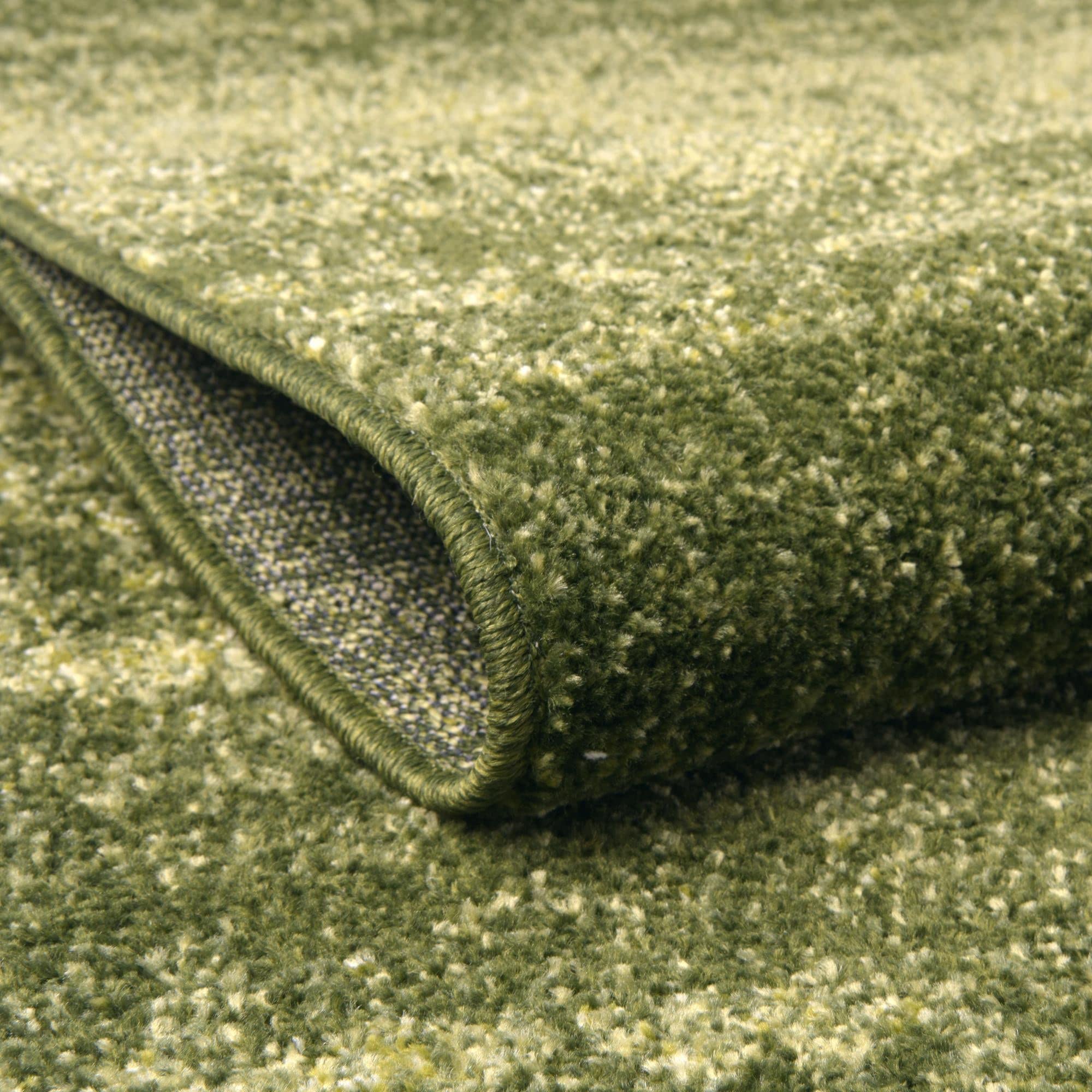 Unique Loom Del Mar Collection Area Rug - Lucille (2'X 6' 1'' Runner, Green/ Hunter Green)