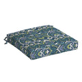 Arden Selections Outdoor Wicker Chair Cushion, 20 X 18, Rain-Proof, Fade Resistant 21 X 21, Sapphire Aurora Blue Damask