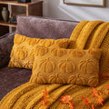 COSIBONO Pumpkin Fall Decorative Throw Pillow Covers 12'x20', Set of 2 Mustard Yellow Soft Faux Fur Pillow Covers for Autumn H