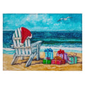 Wonderland Wn9 Blue Seasonal Rug Rectangle 5' X 7 ' 6"