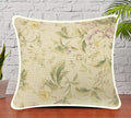 Sajavat Home Cotton Printed Cushion Cover 20X20 Inches Beige & Green (Pack Of 1)