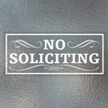 Waahome Pack Of 2 No Soliciting Sticker Decal For Window 3'X7' No Soliciting Sign For House Home Door Business