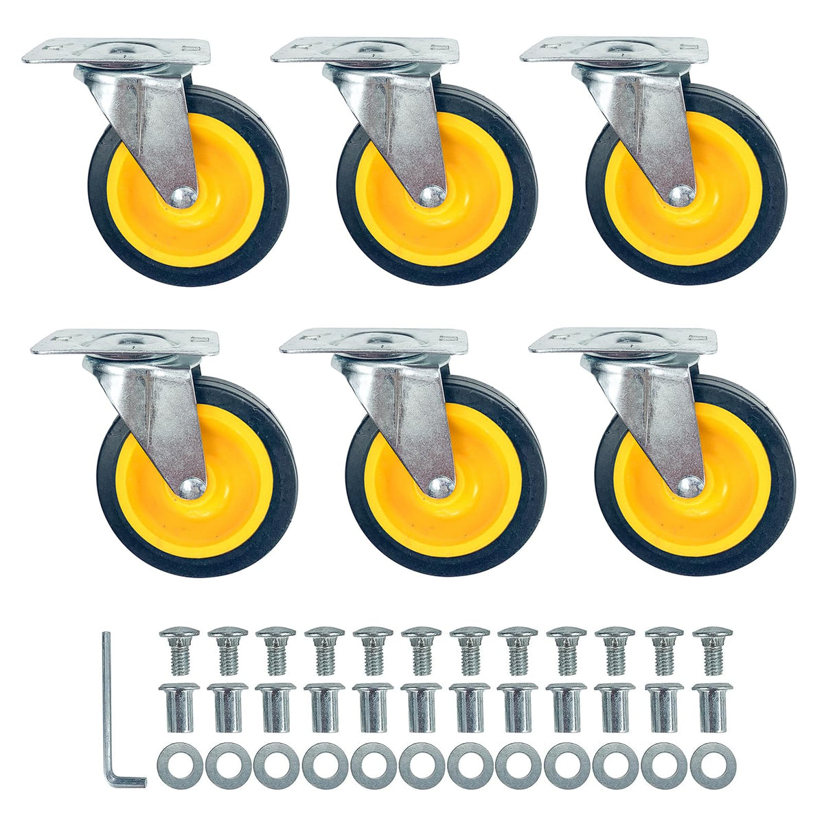 Upgraded Caster Wheels For Mechanic Creepers Wheels Replacements, Quality Replacement Parts Fit For 36' - 40' Plastic Creeper,