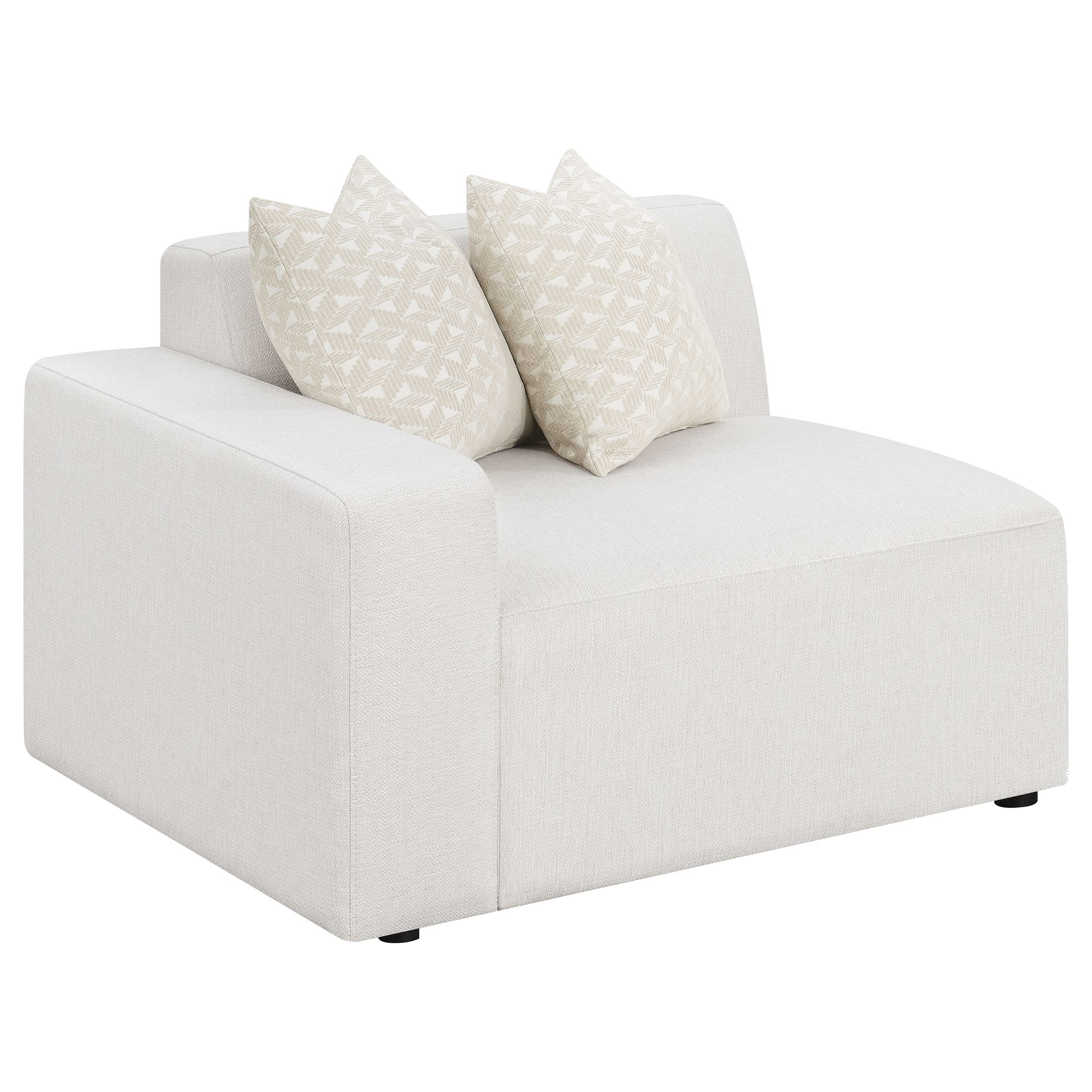 Coaster Home Furnishings Freddie Upholstered Tight Back LAF Chair Pearl