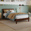 AFI, Orlando, Low Profile Wood Platform Bed, Full, Walnut