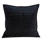 HomeRoots Decor 20' x 7' x 20' Transitional Black Solid Quilted Pillow Cover with Down Insert