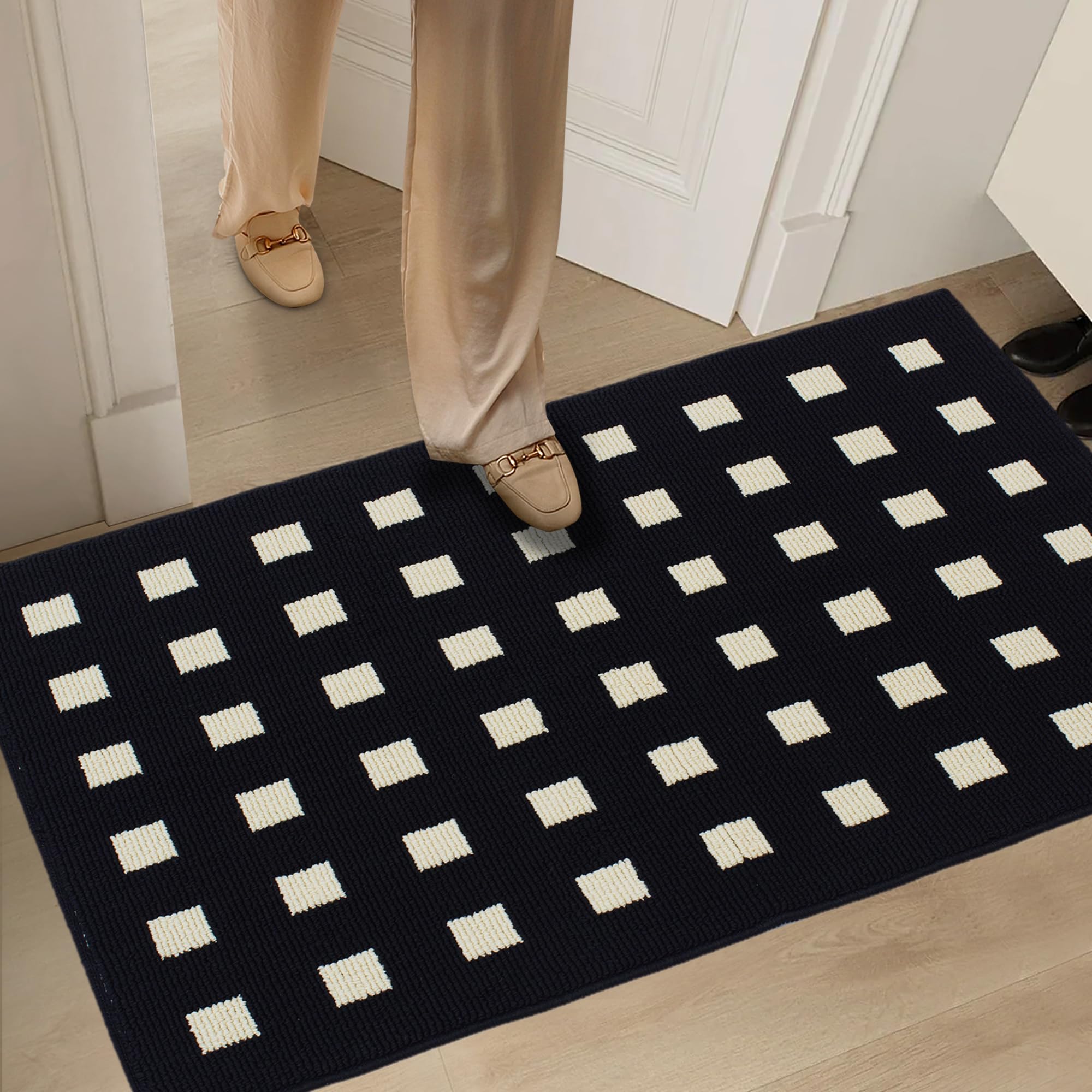 Granny Says Door Mat Indoor Entrance, 32' X 48', Large Welcome Mat Outdoor, Non Slip Front Door Mat Entryway Mat, Rubber Floor