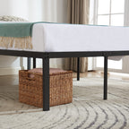 Vecelo 18 Inch Full Metal Platform Tall Bed Frame,Heavy Duty Steel Slat/Easy Assembly Mattress Foundation/No Box Spring Needed