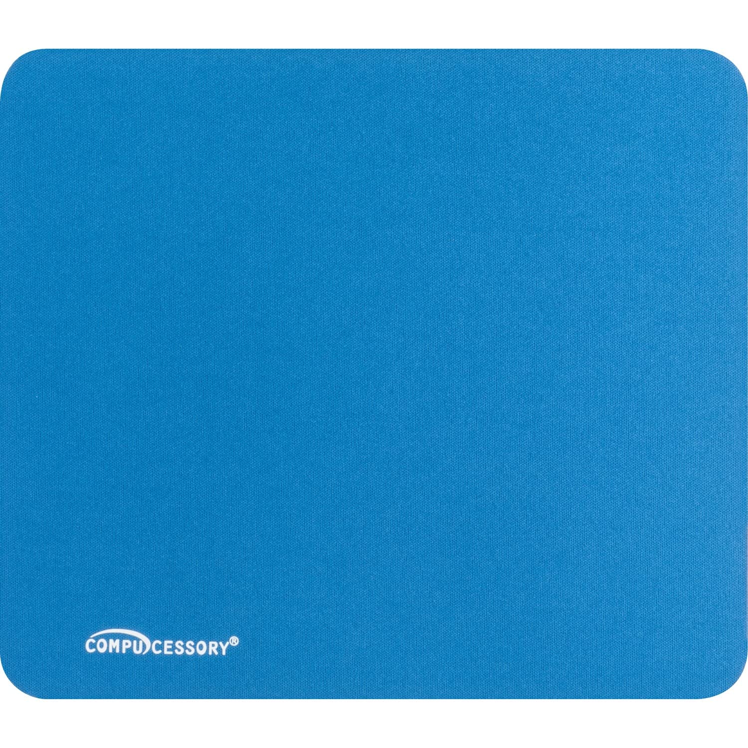 Compucessory 23605 Economy Mouse Pad, Nonskid Rubber Base, 9-1/2-Inch X8-1/2-Inch , Blue