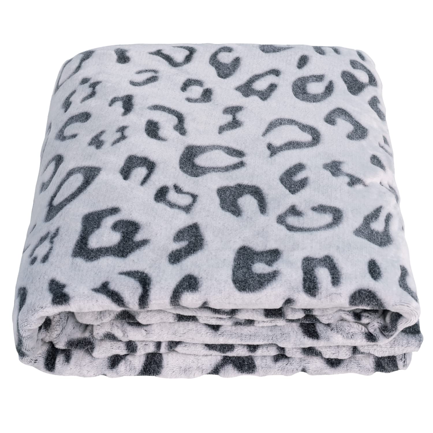 Sochow Flannel Fleece Cheetah Print Throw Blanket For Women, Lightweight Super Soft Cozy Plush Blanket, 50 X 60 Inches Black Leo