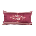 Maspar Vintage Bijoux Amour Embroidered Cotton Cushion Cover  13X23, Red