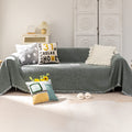 Vclife Dark Gray Chenille Couch Cover Non Slip Chenille Sofa Cover L Shape Sofa Protector Minimalism Dog Couch Covers For 3 Cush