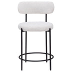 Coaster Home Furnishings Viola Boucle Upholstered Counter Chair Cream (Set of 2)