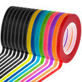 Cridoz 15 Rolls 1/8 Whiteboard Thin Tape Pinstripe Art Tape Dry Erase Board Grid Tape Lines Pinstriping Electrical Marking Tape,