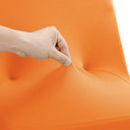 Peomeise Stretch Spandex Folding Chair Cover For Wedding Party Dining Banquet Event (Orange,12Pcs)