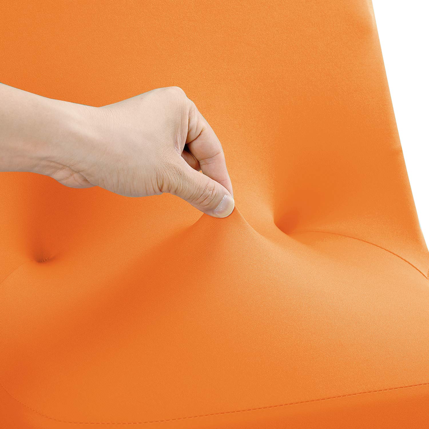 Peomeise Stretch Spandex Folding Chair Cover For Wedding Party Dining Banquet Event (Orange,12Pcs)