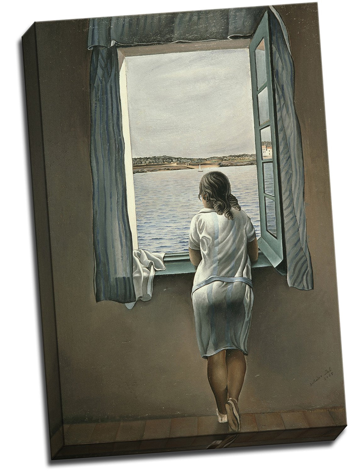 Panther Print Salvador Dali Woman At The Window Canvas Print Poster 30X20 Inches A1 (30 X 20 Inches (76.2 X 50.8Cm)) Multicolour