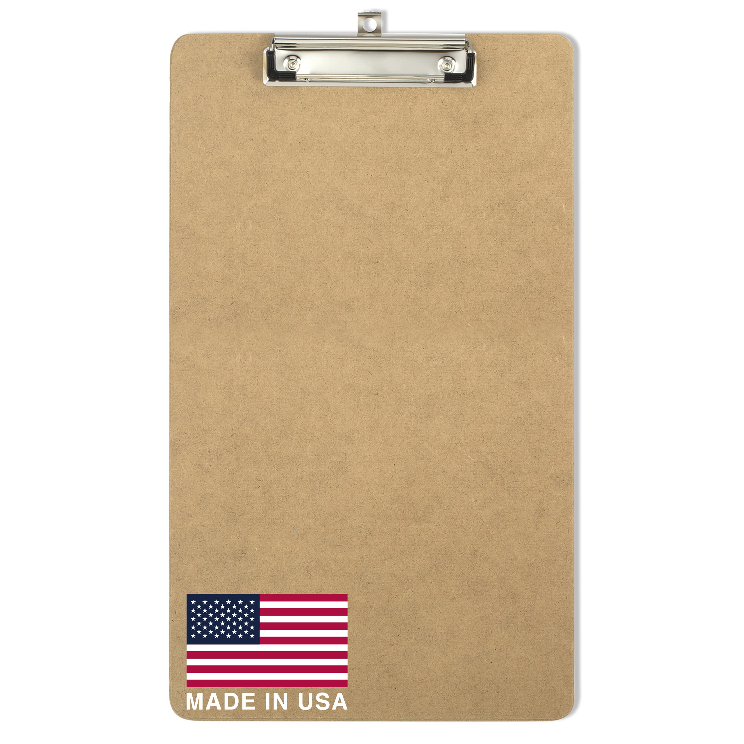 Officemate Recycled Legal Size Wood Clipboard, Low Profile Clip, Brown (83225)