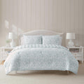 Martha Stewart  King Comforter Set, 100% Naturally Soft & Breathable Cotton Bedding, Lightweight For Year Round Comfort, 3 Piec