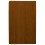Flash Furniture Wren 30''W x 48''L Rectangular Oak HP Laminate Activity Table - Height Adjustable Short Legs