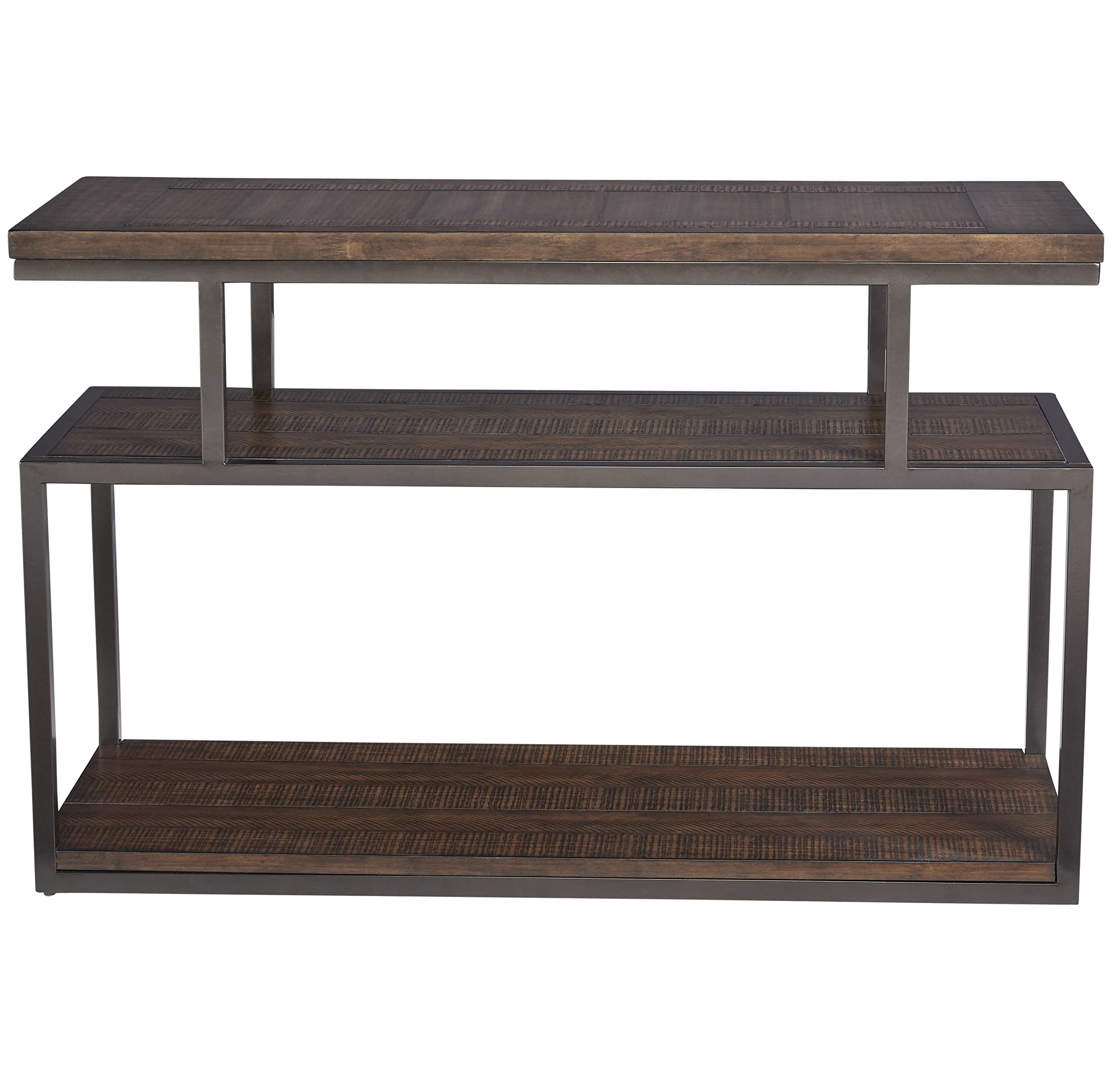 Progressive Furniture Lake Forest Sofa/Console Table, Cola Brown