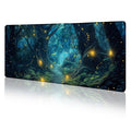 Limkrian Firefly Forest Mouse Pad Large Desk Mat, Extra Large Gaming Computer Mousepad With Stitched Edges Non-Slip, Keyboard Mo