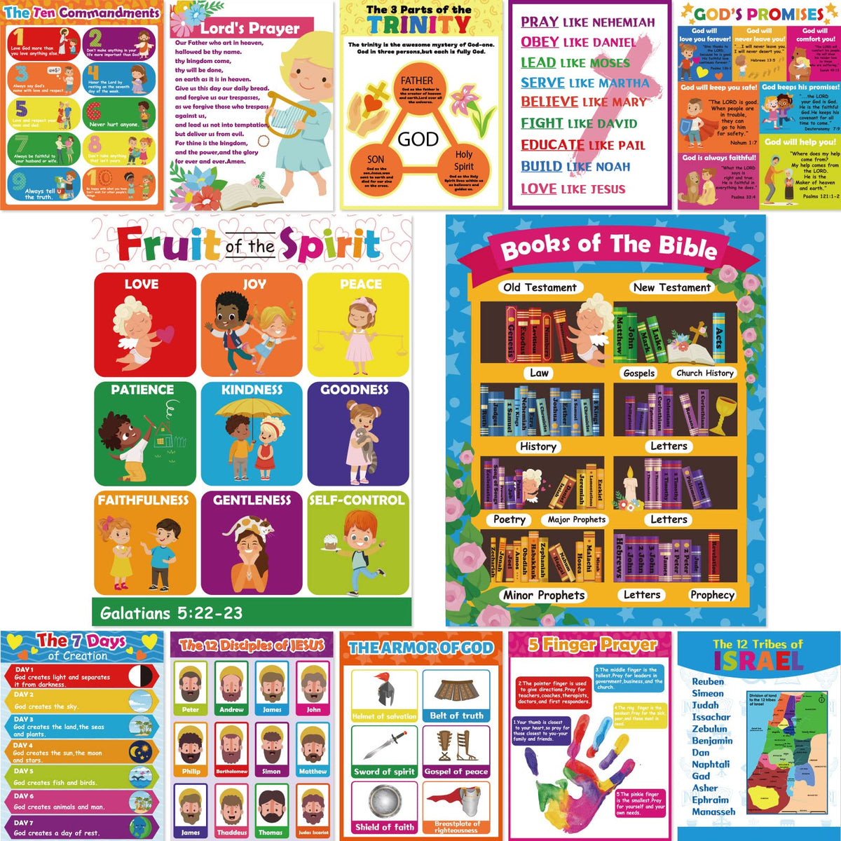 Gisgfim Bible Posters For Classroom Religious Classroom Posters Christian Bible Poster Books Of The Bible Poster Religious Scrip