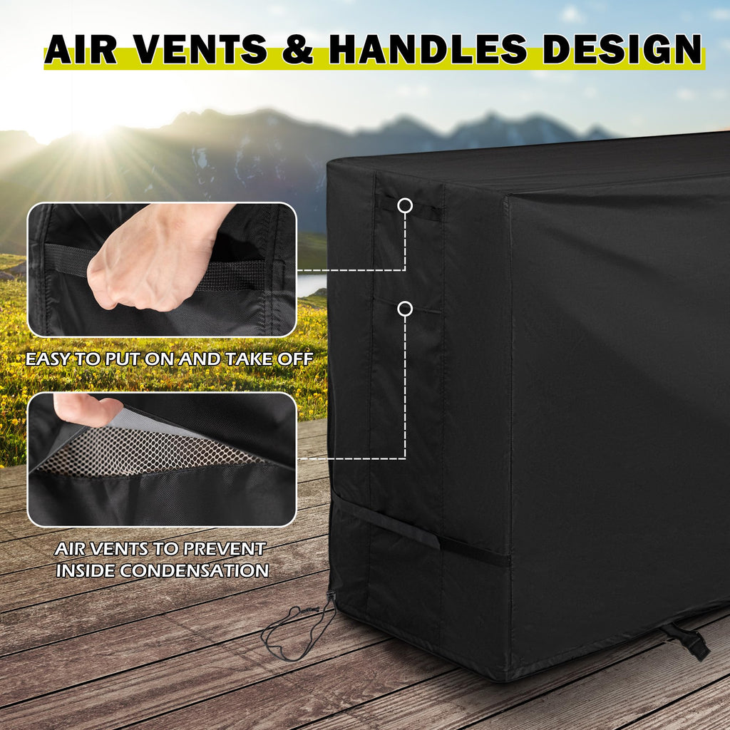 Starcrew Bar Height Patio Set Cover, Outdoor Bistro Set Cover, Protective Cover For Patio Swivel Bar Set/Outdoor High Stool Bist