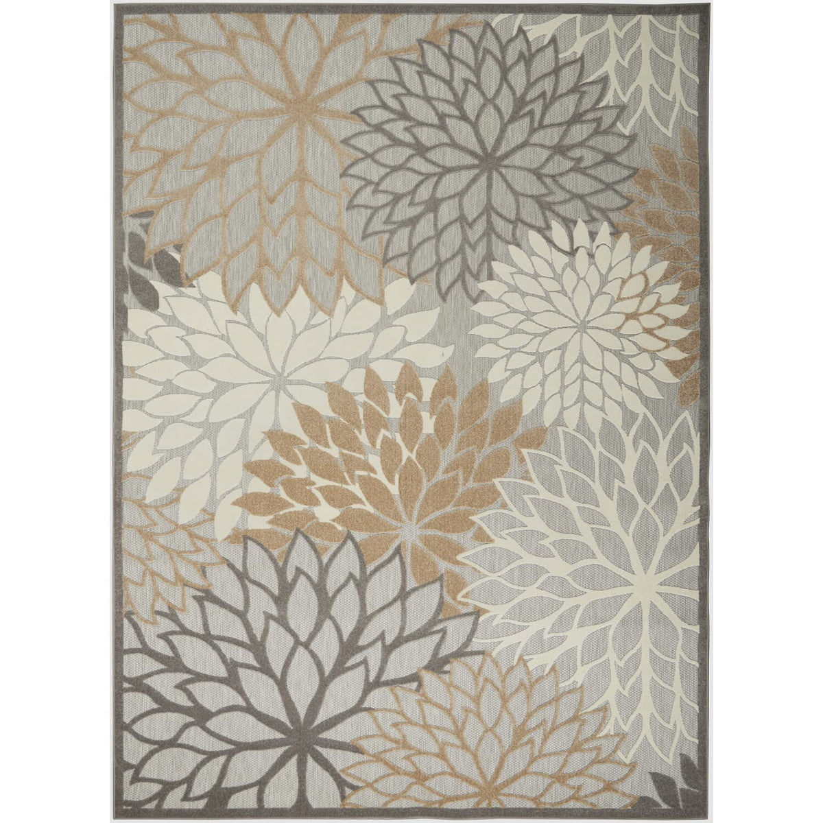 Nourison Aloha Indoor/Outdoor Natural 12' X 15' Area -Rug, Easy -Cleaning, Non Shedding, Bed Room, Living Room, Dining Room, Dec