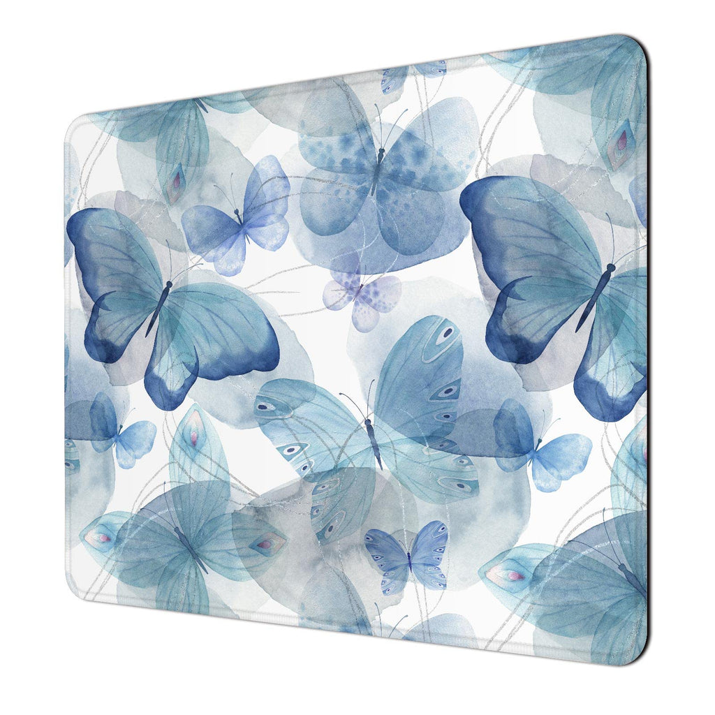 Niniubye Mouse Pad, 30% Thicker Butterfly Theme Computer Pad, Anti-Slip Rubber Mouse Mat With Stitched Edges For Gaming, Office,