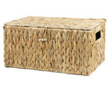 ORDELITE Water Hyacinth Wicker Storage Basket with Lid, Large