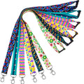 Youowo 6 Pack Lanyards For Id Badges Cruise Cute Lanyard For Keys Kids Women Id Badge Holder Lanyard For Hall Pass Card Holder L