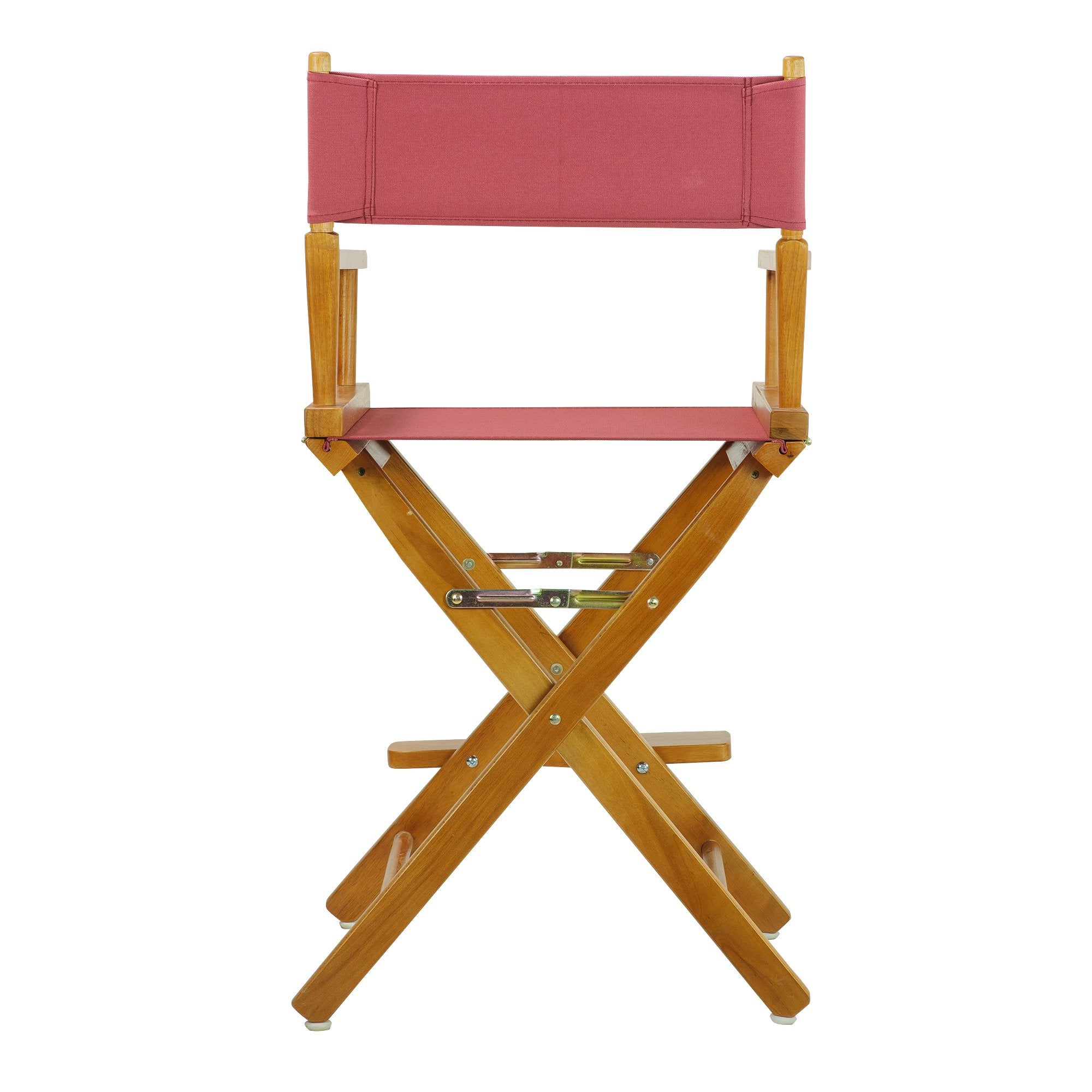 Casual Home Director'S Chair ,Honey Oak Frame/Burgundy Canvas,24&quot; - Counter Height
