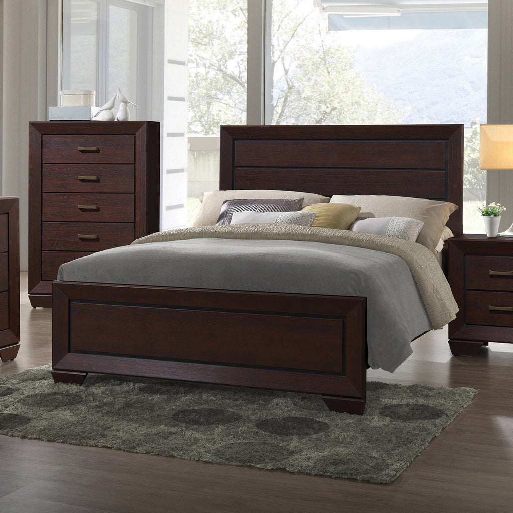 Coaster Home Furnishings 204391Q Platform Bed, Dark Cocoa