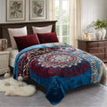 Jml Fleece Blanket King Size, Korean Mink Blanket 85 X 95 Inches- 9 Lbs, Single Ply, Soft And Warm, Thick Raschel Printed Mink B