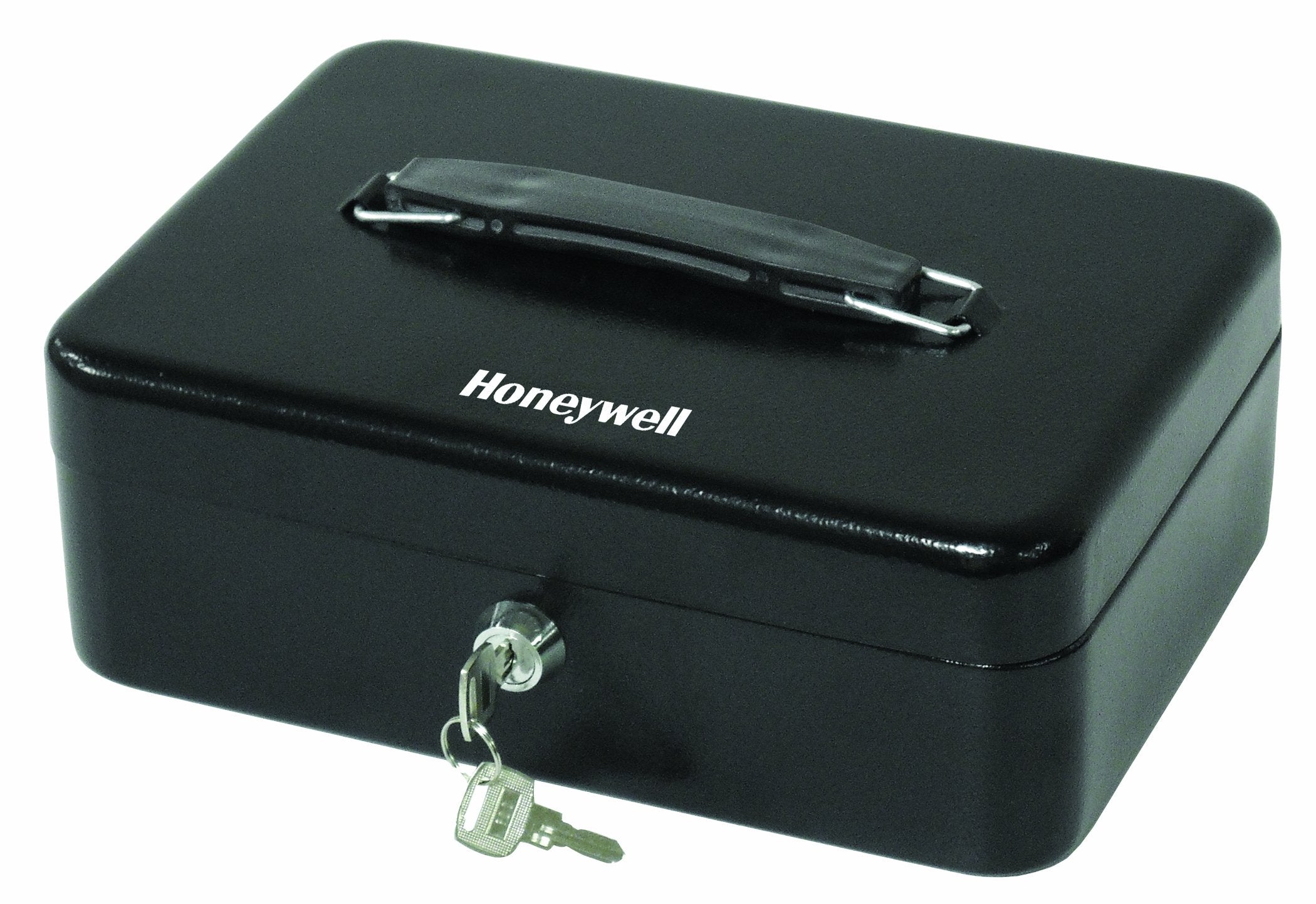 Honeywell Safes & Door Locks - Standard Small Cash Box With Removable Money Tray - Storage Under Tray & 5 Coin Slots - Durable M