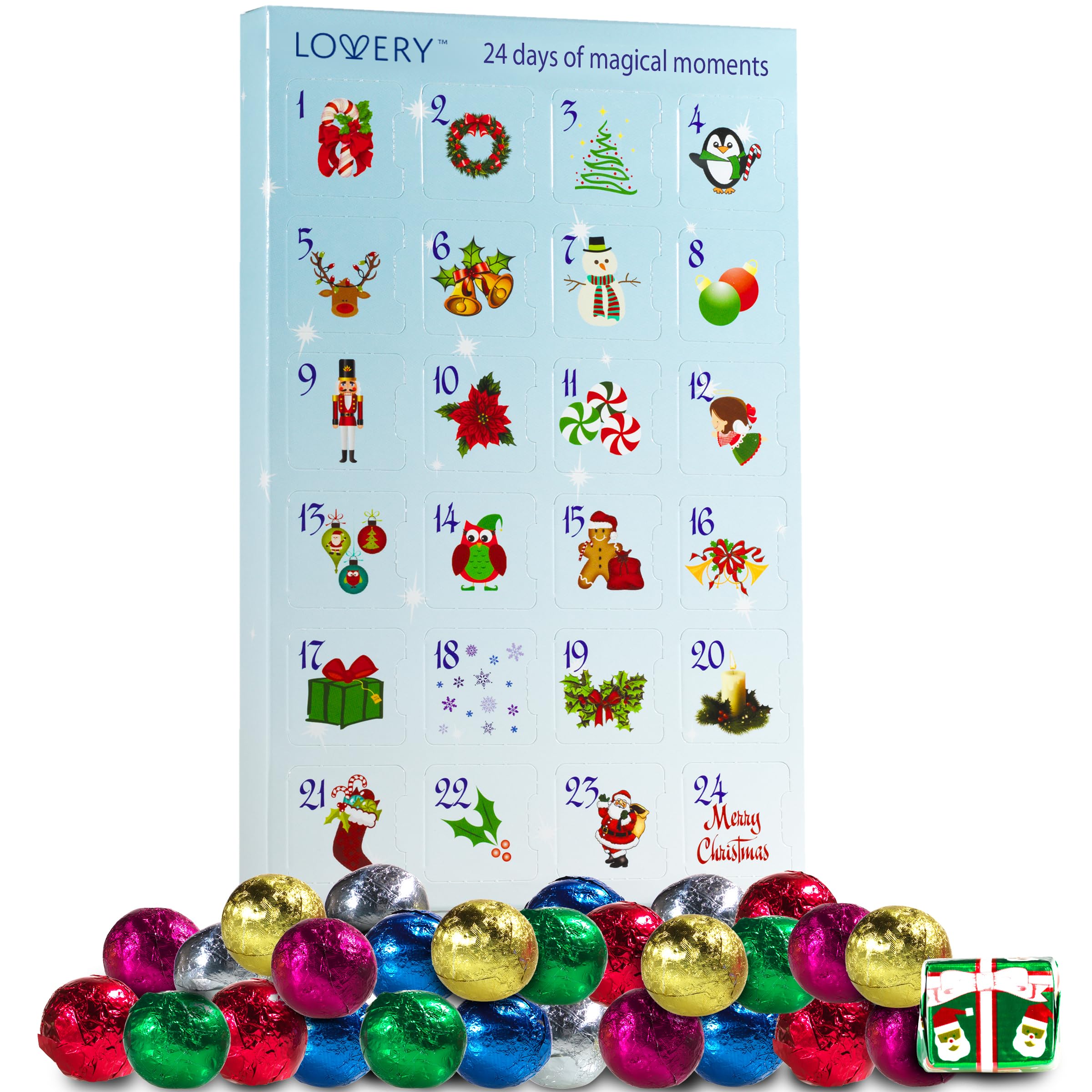 Chocolate Advent Calendar 2023-24 Days Countdown to Christmas Calendar Advent Dairy Milk Chocolate Candy Advent Calendar - Edibl