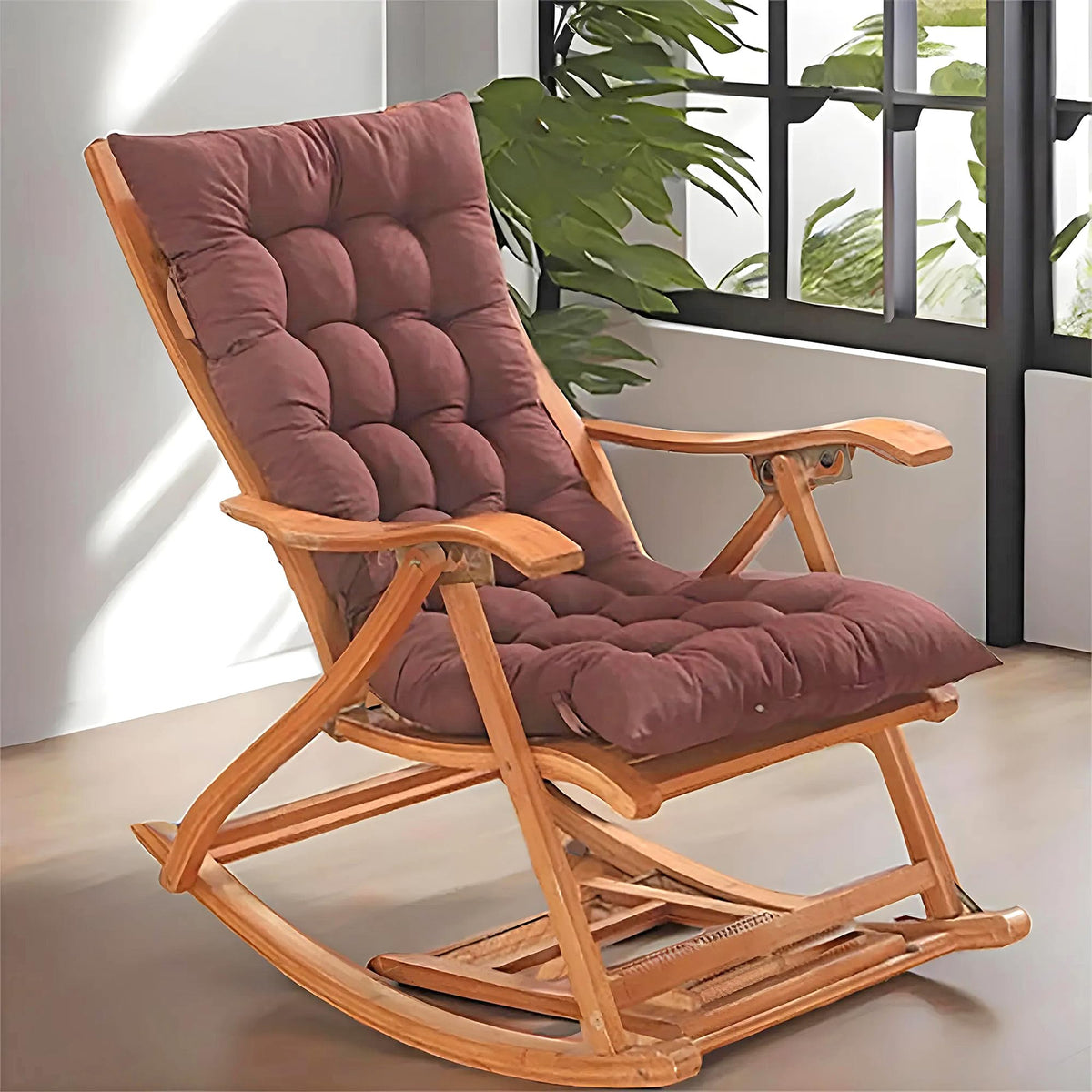 Kuber Industries Microfibre Soft Home Cotton Cushion Long Chair Pad Cushion For Indoor/Outdoor Home Office Garden Decor (Brown46