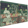 Cute Frog Mouse Pad Desk Pad Kawaii Green Desk Decor Mat, Large Gaming Mouse Pad For Desk Computer Keyboard Laptop, Desk Decor H