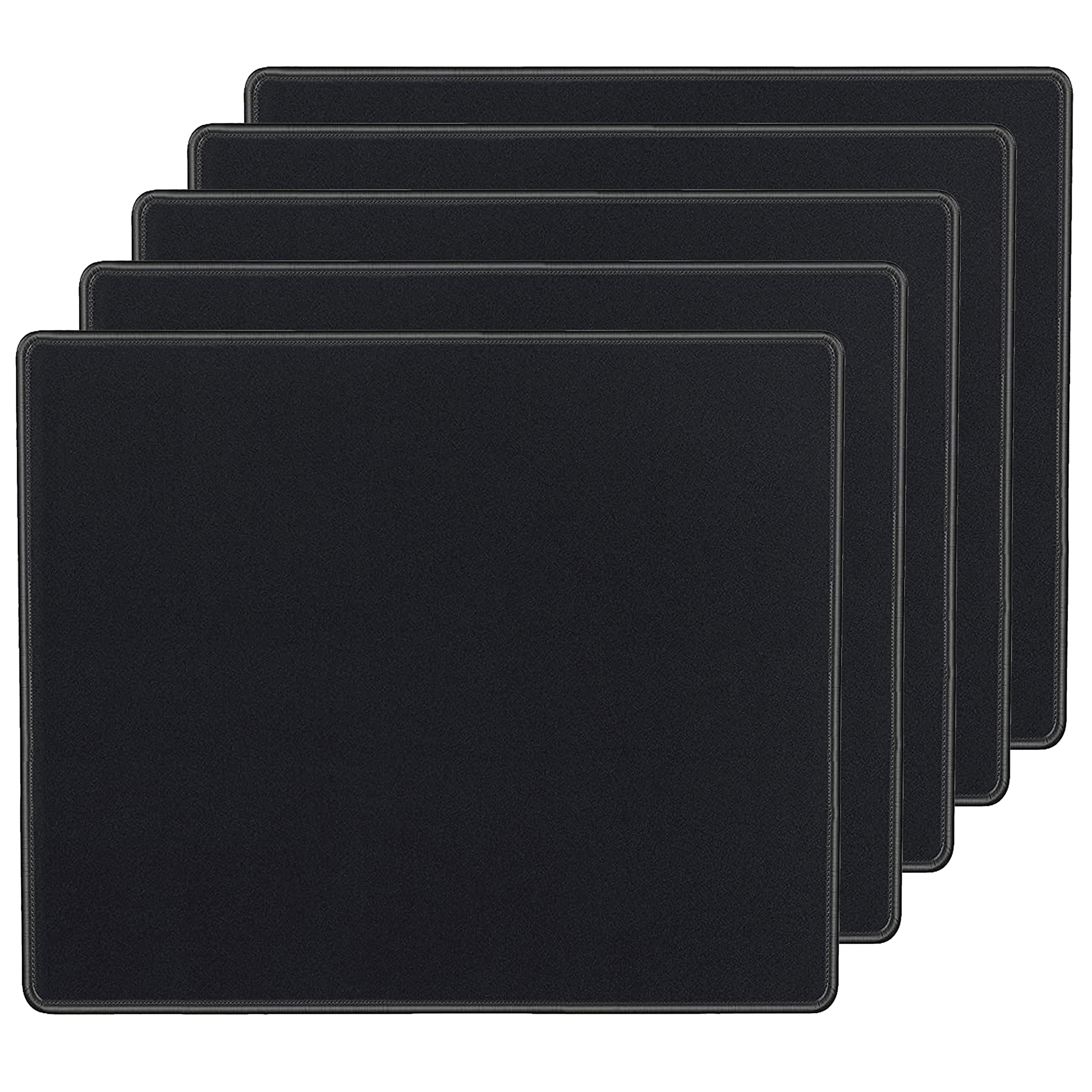 Saitech It 5 Pack 2Mm Mouse Pad With Stitched Edges Non-Slip Rubber Base, Premium-Textured And Waterproof Mousepads Bulk, Mouse