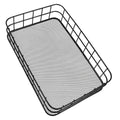 JANKOW Black Metal Wire Cabinet Organizer Storage, Iron Grid Storage, Tray Net Basket Storage for Office, Home Decoration (Black