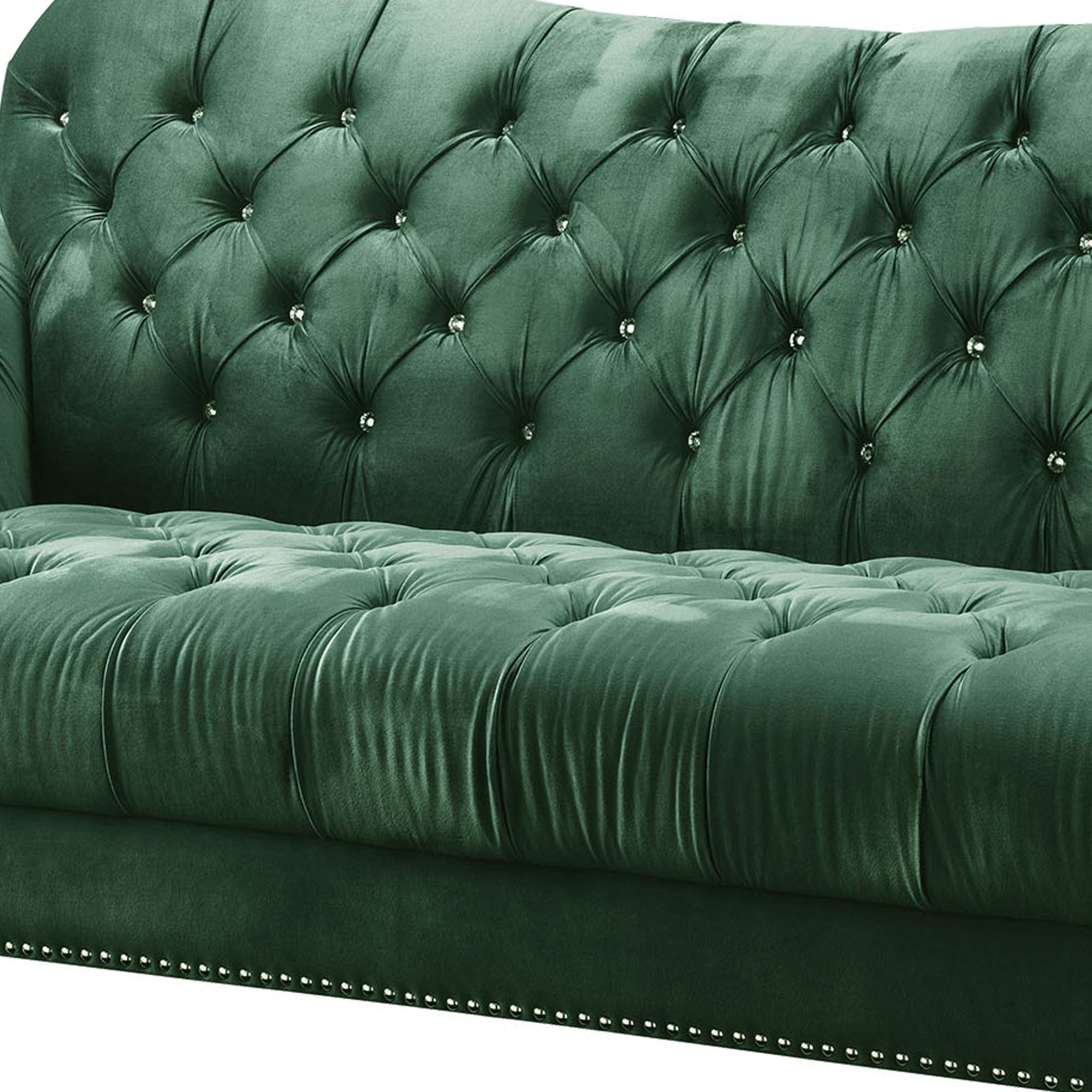 Acme Iberis Sofa in Green Velvet