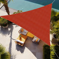 Shade&Beyond 16'X16'X16' Sun Shade Sail Triangle Canopy Rust Red Outdoor Uv Sunshade Sail For Patio Yard Backyard Garden Lawn Ga