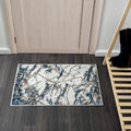 LUXE WEAVERS Marble Abstract Blue 2x3 Area Rug