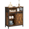 VASAGLE Buffet Cabinet, Coffee Bar Storage Cabinet, Sideboard with 1 Sliding Barn Door, Adjustable Shelves, 11.8 x 27.6 x 31.5 I