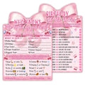 MUZRUYOU Pink Bow Cherry Themed Girl s Sleepover Party Supplies - Girl s Birthday Night Game Ideas - Who Knows The Birthday Gi