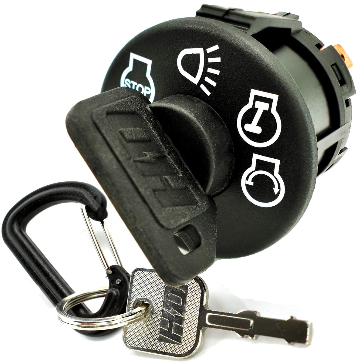 Hd Switch Starter Ignition Switch - W/Dust Shield - Replaces Cub Cadet Mtd Troy-Bilt White Outdoor 925-1741, 725-1741 - Includes